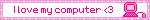 Pink Computer Badge